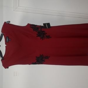 Liz Claiborne Red Zip Up Dress